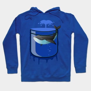 Pocket aquarium - whale Hoodie